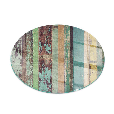 Okrogla steklo za pod kamin Plošče v različnih odtenkih