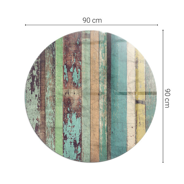 Okrogla steklo za pod kamin Plošče v različnih odtenkih
