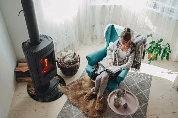 Okrogla steklo za pod kamin Cvetlični vzorec z metulji