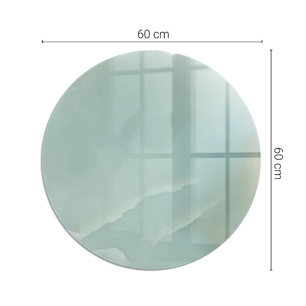 Okrogla podložno steklo za kamin Nežen marmorni vzorec