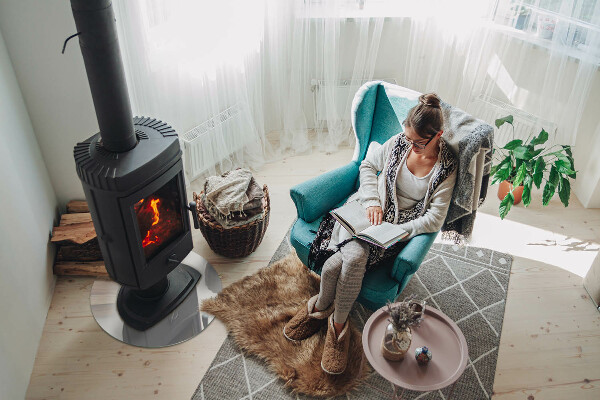 Okrogla podložno steklo za kamin Barva siva