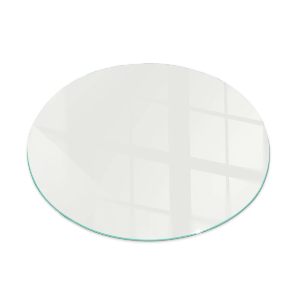 Okrogla steklena podložna plošča za kamin Slonokoščena barva