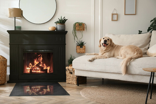 Pravokotna podložna plošča za kamin Tekstura naravnega kamna