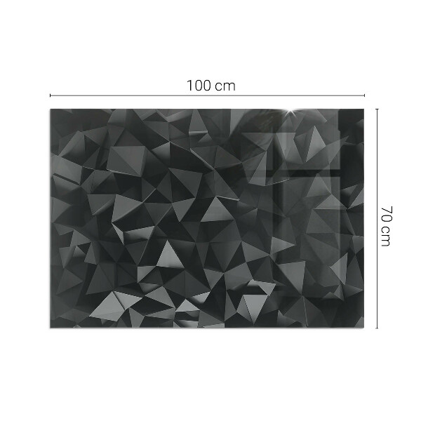 Pravokotna kaljeno steklo za kamin Tridimenzionalna geometrija