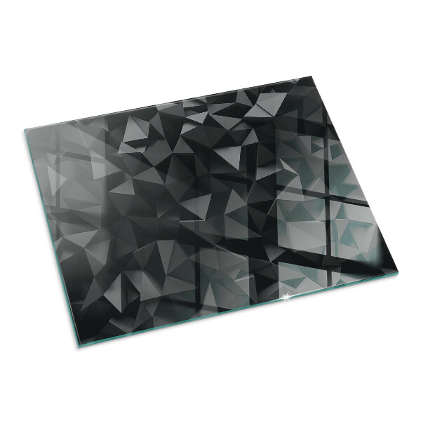 Pravokotna kaljeno steklo za kamin Tridimenzionalna geometrija