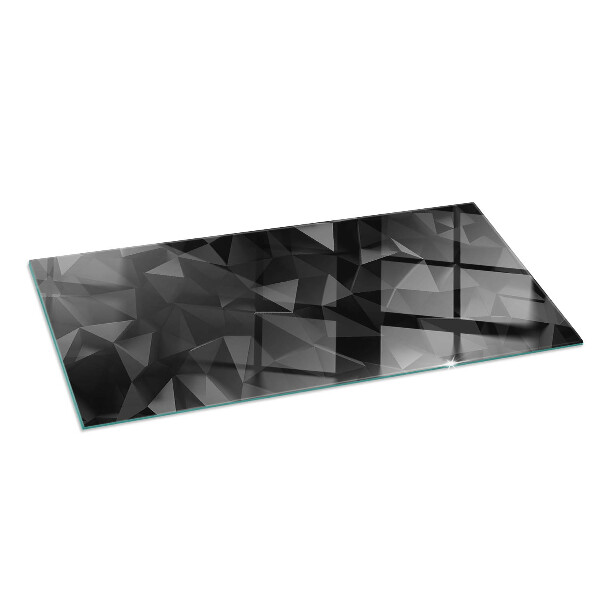 Pravokotna kaljeno steklo za kamin Tridimenzionalna geometrija