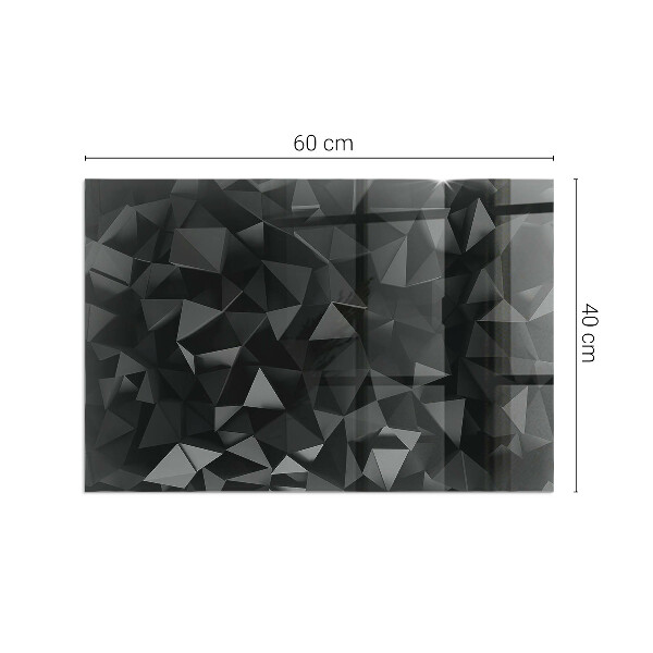 Pravokotna kaljeno steklo za kamin Tridimenzionalna geometrija