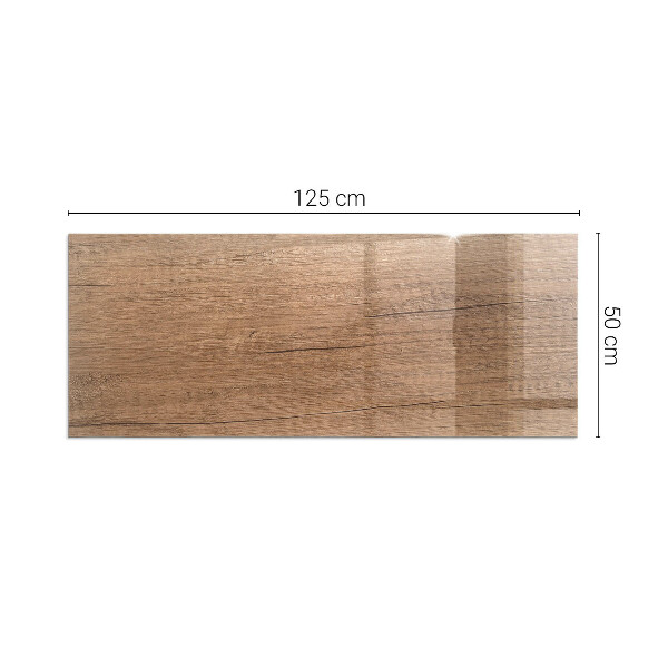 Pravokotna podložna plošča za kamin Naravni lesni vzorec