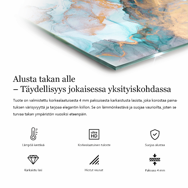 Pravokotna steklo za kamin Tekstura betona z učinkom
