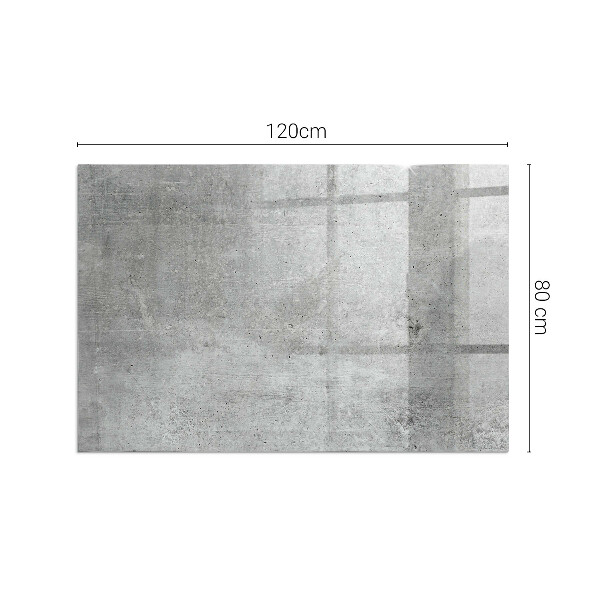 Pravokotna podložna plošča za kamin Tekstura surovega betona