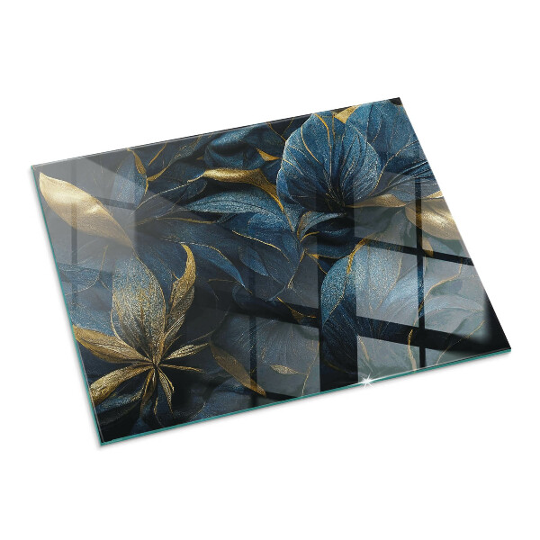 Pravokotna steklo za kamin Elegantna tekstura listov