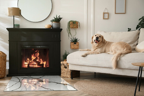 Pravokotna podložna plošča za kamin Vzorec marmornih žil