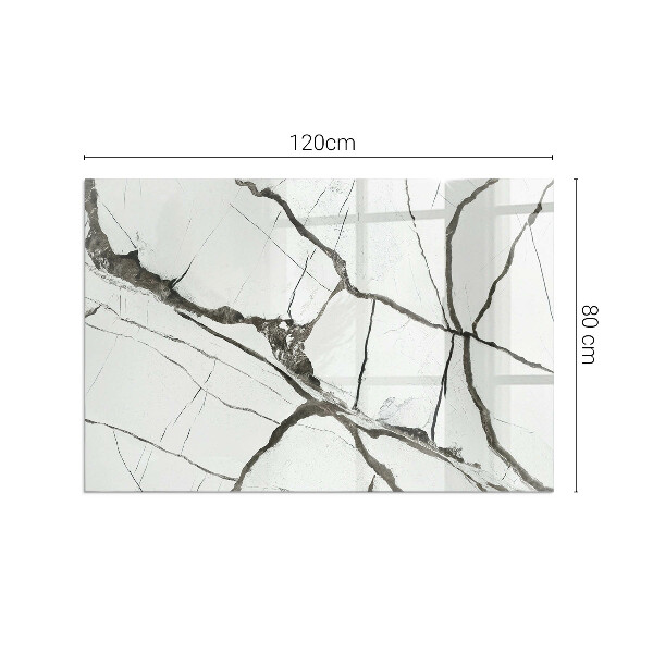 Pravokotna podložna plošča za kamin Vzorec marmornih žil