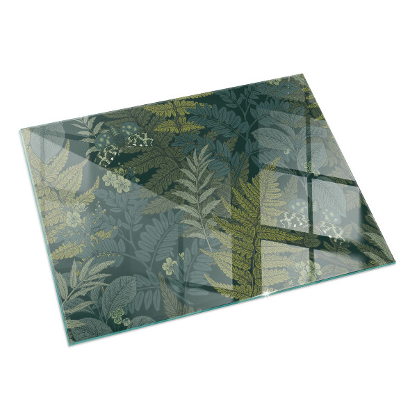 Pravokotna podložna plošča za kamin Rastlinski motivi z metulji