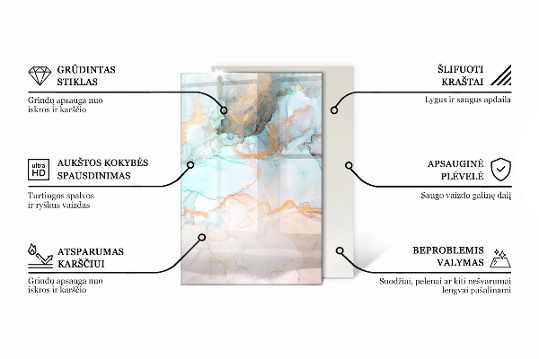 Pravokotna podložna plošča za kamin Barva siva
