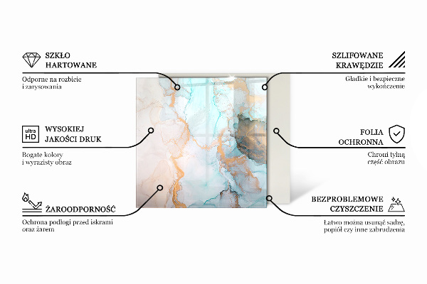 Šesterokotna podložno steklo za kamin Tridimenzionalna geometrija