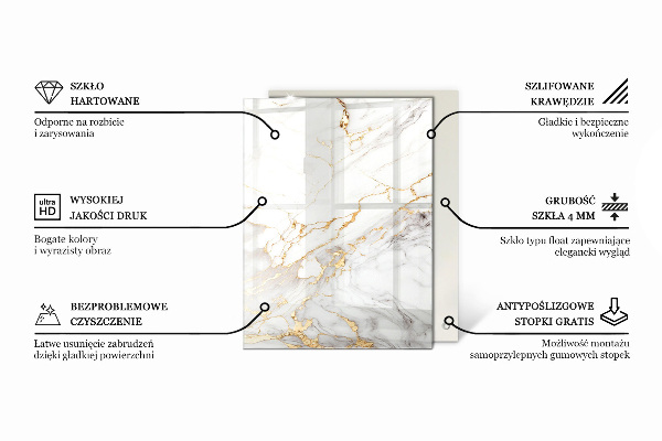 Dekorativna steklena mizna plošča z natisom Eleganten leseni motiv