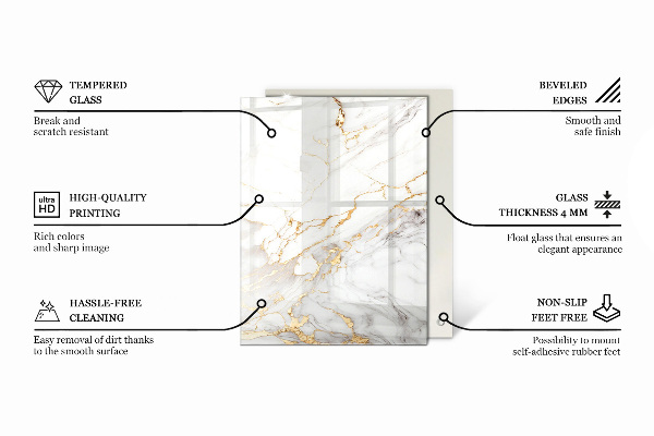 Pravokotna steklena mizna plošča Leseni panelni vzorec