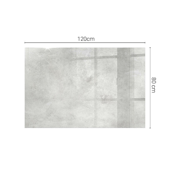 Pravokotna steklena mizna plošča z natisom Beton z razpokami