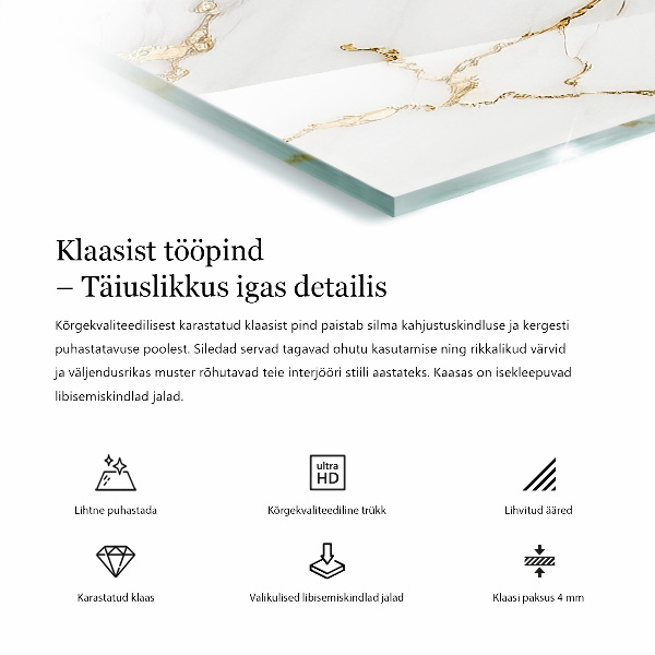 Dekorativna steklena mizna plošča z natisom Mozaikasti ornamenti