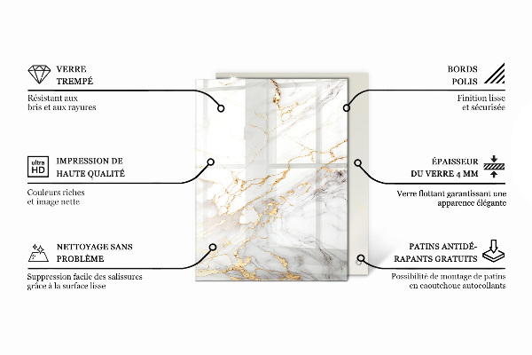 Pravokotna steklena mizna plošča Naravna lesena tekstura