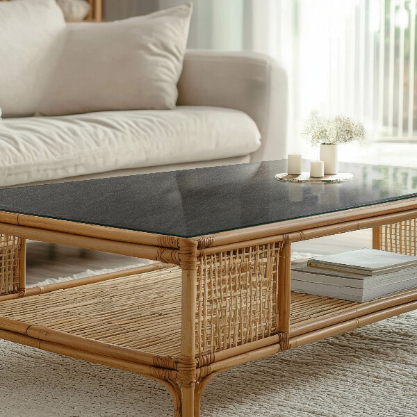 Dekorativna steklena mizna plošča z natisom Vzorec naravnega kamna