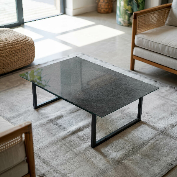 Dekorativna steklena mizna plošča z natisom Vzorec naravnega kamna