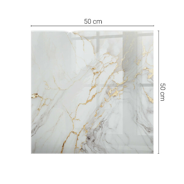 Pravokotna steklena mizna plošča z natisom Eleganten marmorni vzorec