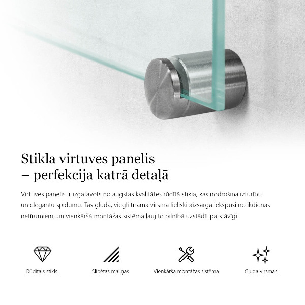 Stenska obloga za kuhinjo prozoren 100x30 cm