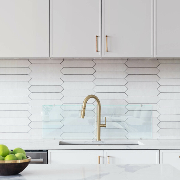 Stenska obloga za kuhinjo prozoren 100x30 cm