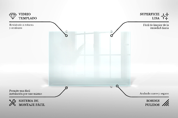 Stenska obloga za kuhinjo prozoren 120x60 cm