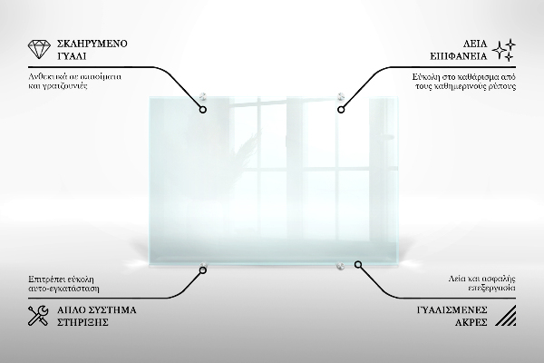 Stenska obloga za kuhinjo prozoren 120x60 cm