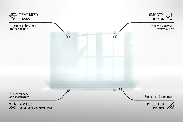 Stenska obloga za kuhinjo prozoren 120x60 cm