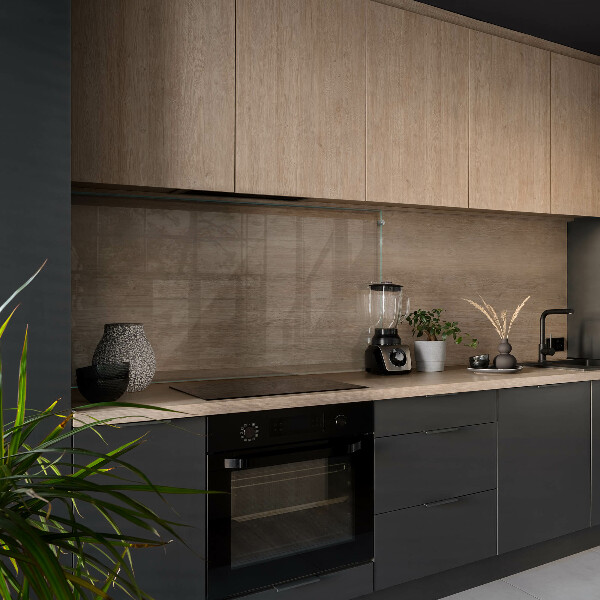 Stenska plošča za kuhinjo prozoren 140x70 cm